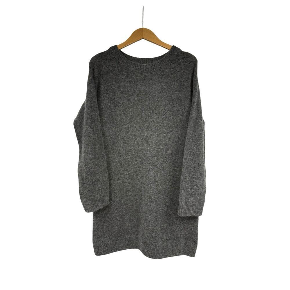 La Maille Sezane Tunic Sweater Gray Grey Baby Alpaca Blend Soft Womens Small
